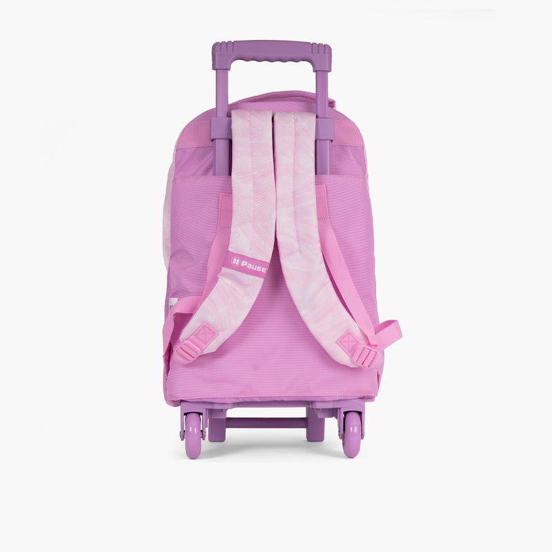 PAUSE Pink Star Embellished Trolley Bag for Girls - Image 3